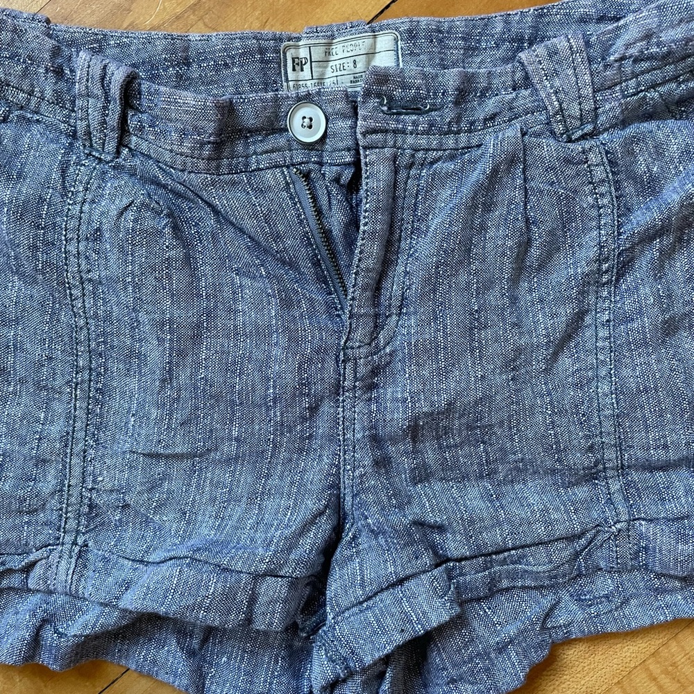 Free People relaxed denim shorts